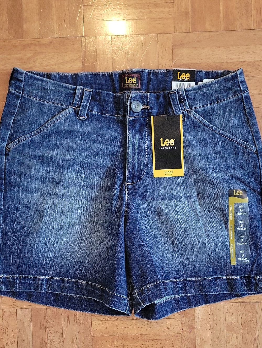 2-Lee Blue Denim Jean Shorts(MWT) - Sz 8